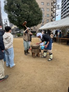 連長餅つき